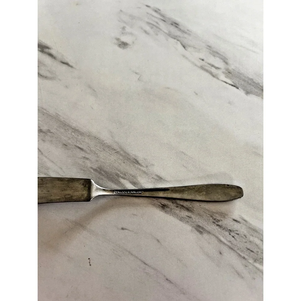 Vintage Butter Knife MCM 1950s By Wallace Stainless 7.25